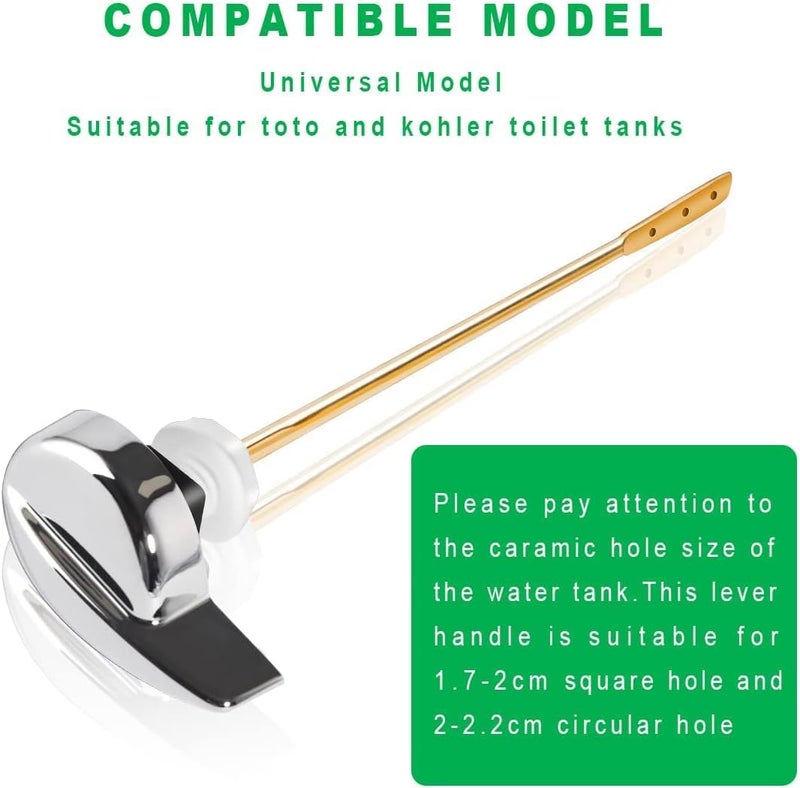 PDFans Side Mount Toilet Tank Flush Lever Handle for Toilets - Image 5